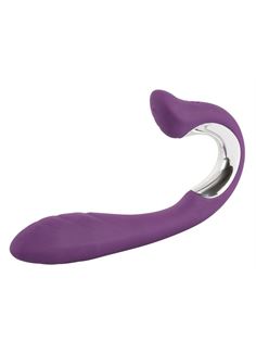 Перезаряжаемый вибратор Javida Vibe with Clit Stimulator с клиторальным стимулятором (18,5 см)