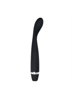 Черный вибростимулятор G-зоны Skinny G (17,8 см)