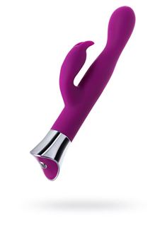 Фиолетовый вибратор LOLY с клиторальным стимулятором и гибкой головкой (21,6 см)