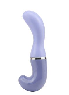 Фиолетовый вибромассажер стимулятор SENSUALLY SOFT G-CURVE (15,5 см)