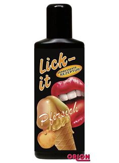 Съедобная смазка Lick It со вкусом персика - 100 мл. 