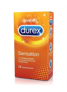 Презервативы с точечной структурой DUREX SENSATION (12 шт)