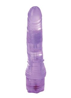 Фиолетовый гелевый вибратор THE PATH FINDER 6 JELLY PURPLE - 15,2 см.