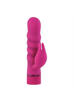 Вибромассажер с клиторальным стимулятором Thumper Power Vibe - 18,8 см.