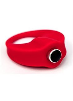 Красное эрекционное кольцо с вибрацией TLC CaliberVibrating Silicone Cock Ring