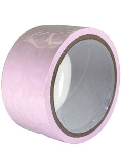 Розовый скотч для связывания Bondage Tape (15 м)