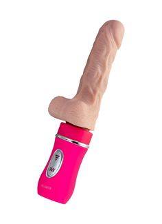 Реалистичный вибратор Ailighter Telescopic Lover с пультом ДУ (27,1 см)