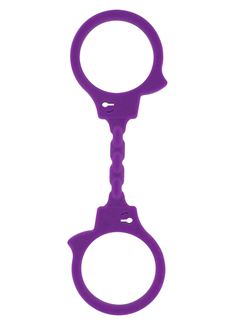 Фиолетовые эластичные наручники STRETCHY FUN CUFFS