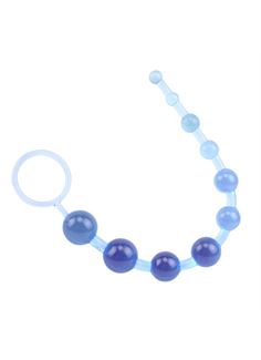 Голубая анальная цепочка Sassy Anal Beads (26,7 см)