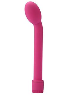 Ярко-розовый вибромассажер G-SPOT VIBRATOR (21 см)