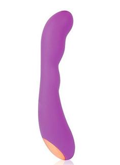 Фиолетовый силиконовый вибромассажер Cosmo (22,2 см)