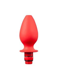 Красная насадка для душа HYDROBLAST 4INCH BUTTPLUG SHAPE DOUCHE - 10,2 см.