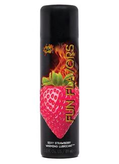 Разогревающий лубрикант Fun Flavors 4-in-1 Sexy Strawberry с ароматом клубники (89 мл)