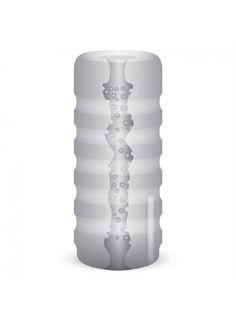 Прозрачный мастурбатор с вибрацией Zolo Girlfriend Squeezable Vibrating Stroker
