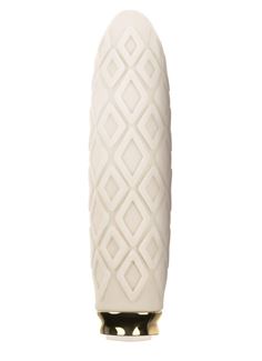 Молочный фактурный мини-вибратор Luxe Compact Vibe Princess - 10,8 см.
