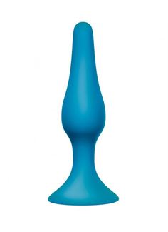 Бирюзовая анальная пробка Slim Anal Plug Large (12,5 см)