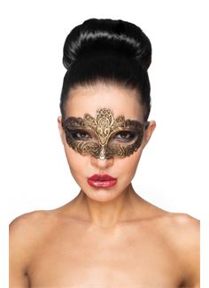 Золотистая карнавальная маска Саиф
