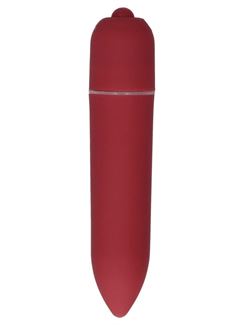 Красная удлинённая вибропуля Power Bullet (8,3 см)