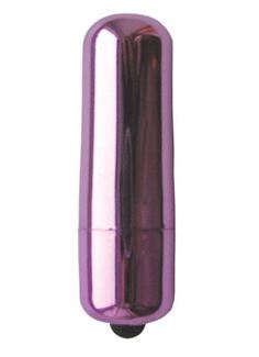 Фиолетовая гладкая вибропуля Erowoman-Eroman (5,5 см)