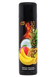 Разогревающий лубрикант Fun Flavors 4-in-1 Tropical Explosion с ароматом тропических фруктов (89 мл)