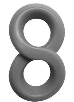Серое эрекционное кольцо на пенис RINGS LIQUID SILICONE