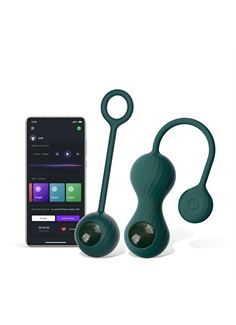 Изумрудные вагинальные шарики Magic Motion Crystal Duo Smart Kegel Vibrator with Weight Set