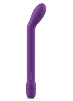 Фиолетовый G-стимулятор с вибрацией Bgee Classic (18 см)