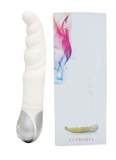 Белый вибратор EUPHORIA VIBE THERAPY (23,5 см)