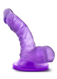 Фиолетовый фаллоимитатор на присоске Naturally Yours 4" Mini Cock (12 см)