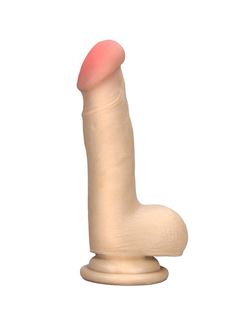 Реалистичный вибромассажёр на присоске REALSTUFF 6.5INCH VIBRATOR - 16,5 см.