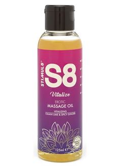 Массажное масло S8 - Massage Oil Vitalize c ароматом лайма и имбиря (125 мл)