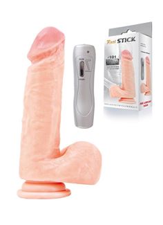 Реалистичный вибратор с пультом Real Stick #101 VIBRO (19 см)