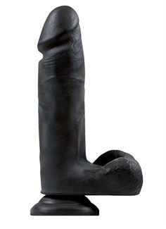 Чёрный фаллоимитатор 2X Dual Density 8 Dildo - 24 см.