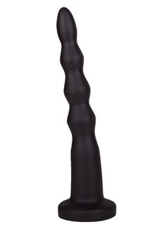 Чёрная анальная ёлочка из 5 звеньев (20 см)