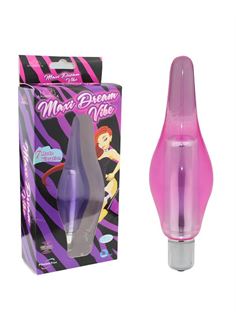 Розовый вибростимулятор-пробка Maxi Dream Vibe (14,5 см)