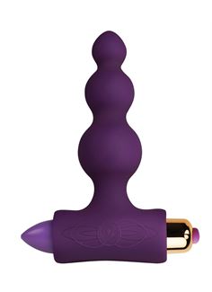 Фиолетовая анальный виброёлочка Petite Sensations Bubbles (10,8 см)