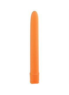 Оранжевый вибратор BASICX MULTISPEED VIBRATOR ORANGE 6INCH - 15 см.