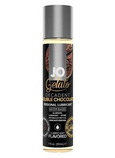 Лубрикант с ароматом шоколада JO GELATO - DECADENT DOUBLE CHOCOLATE (30 мл)