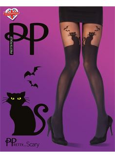 Колготки с имитацией чулок Halloween Cat Tights