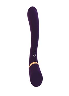 Фиолетовый вибратор Cleo - 27 см.
