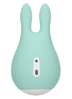 Зеленый клиторальный стимулятор Sugar Bunny - 9,5 см.