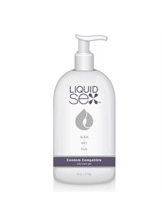 Лубрикант Liquid Sex - Condom Compatible Lubricant Gel для использования поверх презерватива (473 мл)