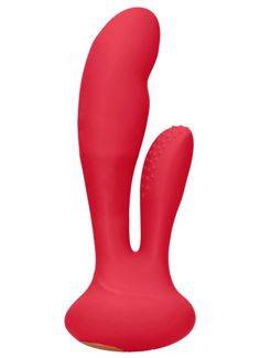 Красный вибратор G-Spot and Clitoral Vibrator Flair (17,5 см)