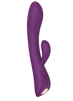 Фиолетовый вибратор-кролик Bunny & Clyde (22,5 см)