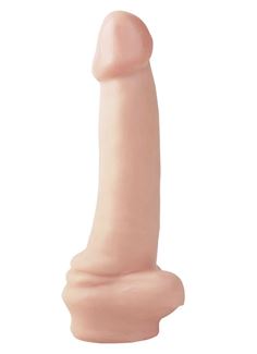 Телесный фаллоимитатор Basix Rubber Works 10 Dong - 25,4 см.