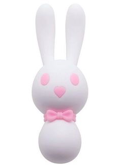 Белый вибростимулятор-зайчик Dorcel - 16 см.