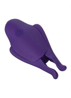 Фиолетовые виброзажимы для сосков Nipple Play Rechargeable Nipplettes