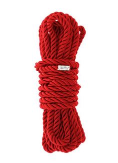 Красная веревка для шибари DELUXE BONDAGE ROPE - 5 м.