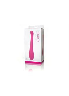 Розовый вибратор UltraZone Daisy 6X Silicone Vibrator - 20 см.