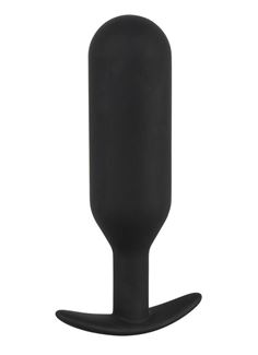 Черная анальная пробка с утяжелением Anal Trainer Large (17,5 см)